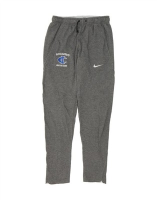 NIKE Mens Graphic Tracksuit Trousers Medium  Grey Polyester CF10