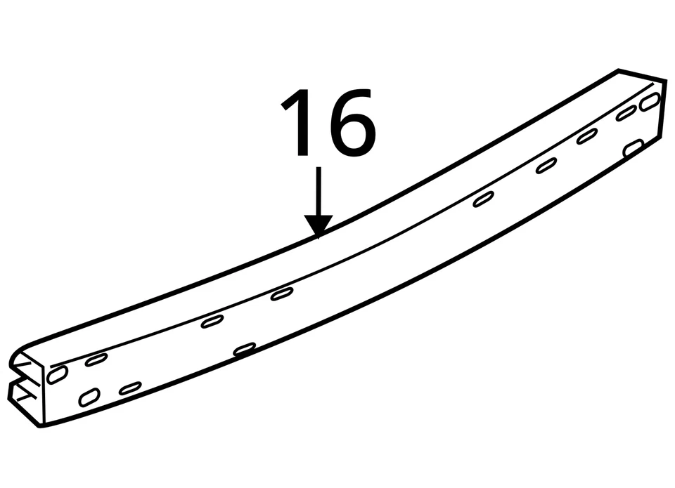 Used Rear Bumper Reinforcement Rear fits: 2007 Mitsubishi Endeavor Rear Grade A Foto 4 de 4