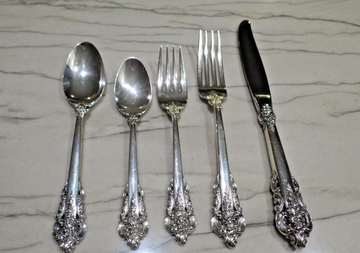アメリカ　Wallace　純銀　Stirling　スターリングシルバー　フォーク Wallace Sterling Silver Sir Christopher Cocktail/Seafood Fork