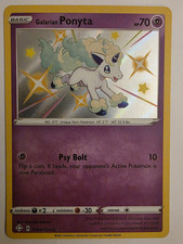 Pokémon TCG Galarian Ponyta SV047/SV122 Shining Fates Holo Shiny Holo Rare 2021 on eBay