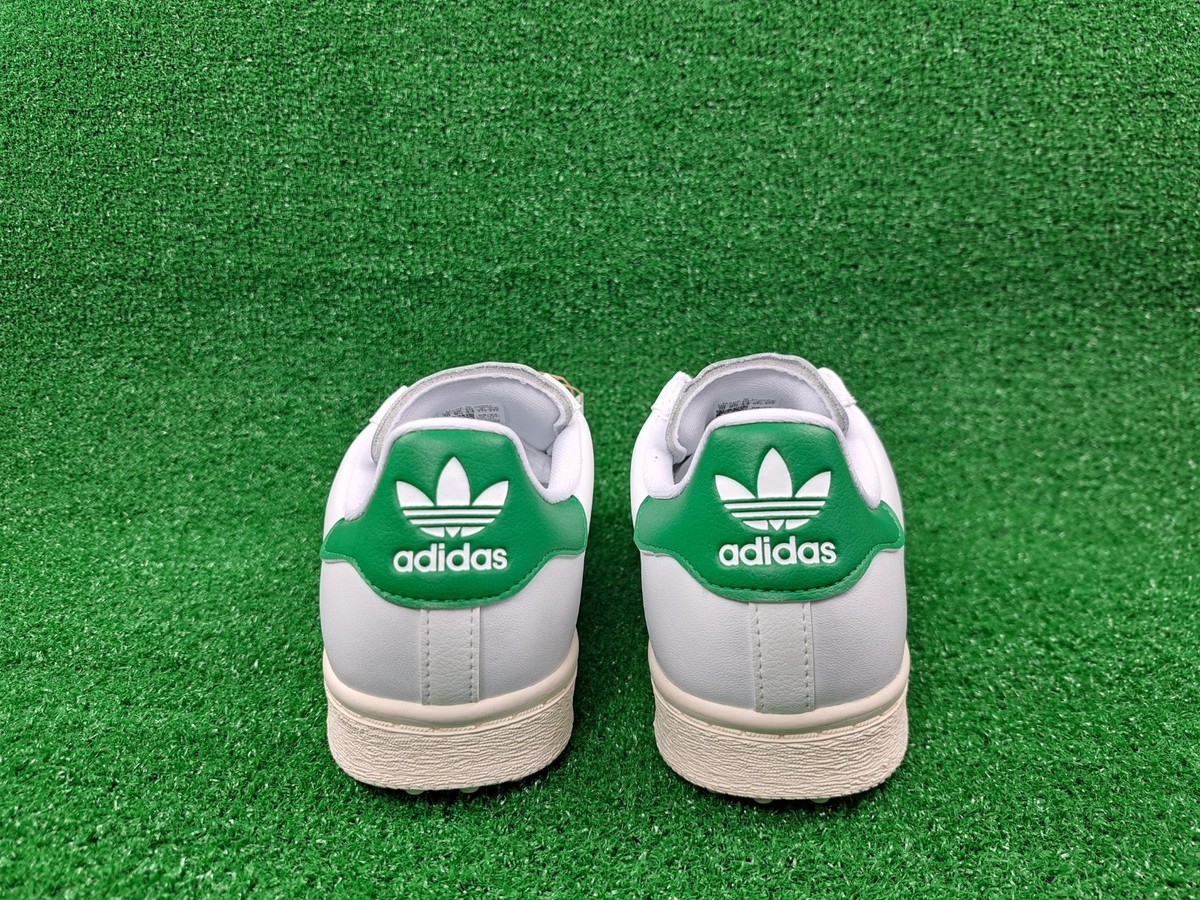 Adidas Superstar Shell Toe Spikeless Golf Shoes White Green Mens Size 10  NEW | eBay