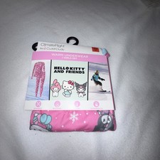 Girls Cuddl Duds Hello Kitty Thermal Underwear Set (Size XS 4-5) NEW W TAGS