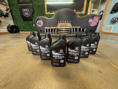 #ad 7 Genuine HONDA Full Synthetic Motor Oil 0W 20 08798 9163 SAME AS DEALER $75.95