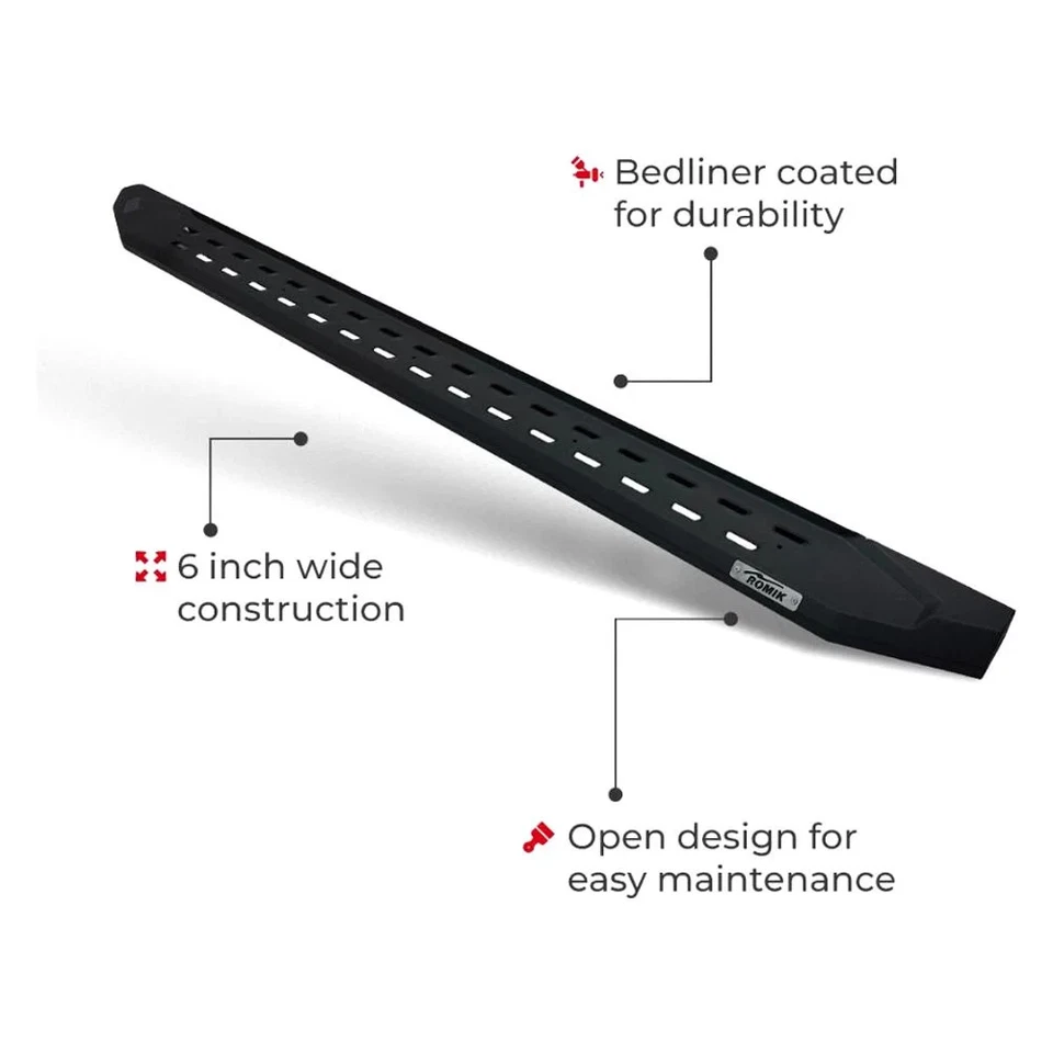 For Chevy Silverado 3500 HD 07-18 Running Boards 6" RPT-R Series Cab Length Foto 4 de 4