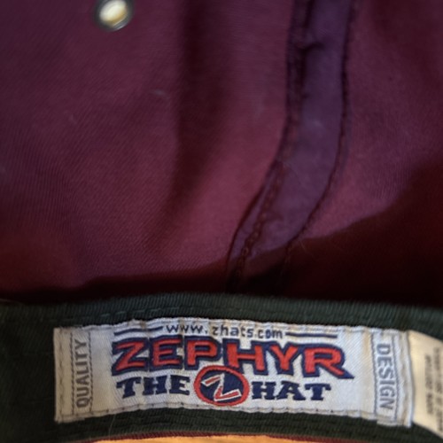 Zephyr Minnesota Wild of the NHL, Red “One Size Fits All” Embroidered Hat Cap. - Picture 4 of 6