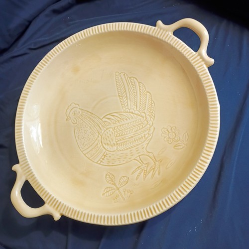 Vintage Sears, Roebuck and Co. Country/Honey Hen Serving Platter w/side handles