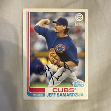 Topps 2013 Archives Chicago Cubs Jeff Samardzija #CUBS-58 Autographed MLB Card