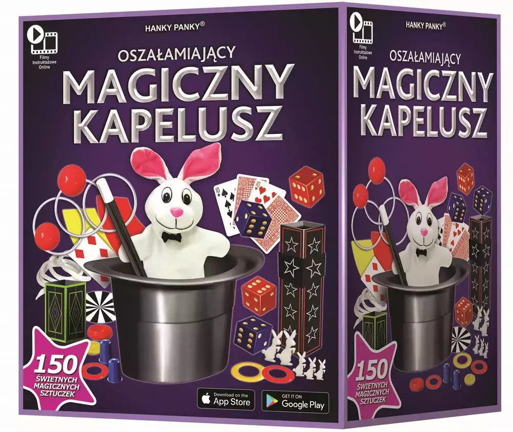8854019046045 Magiczny kapelusz z króliczkiem 150 sztuczek Cartamundi