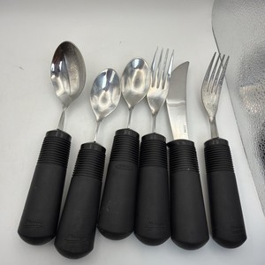 OXO Good Grips weighted adaptive silverware 6 piece set - eating utensils