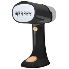 1500W Handheld Clothing Steamer Portable Fabric Wrinkle Remover 6FT Cord - Black