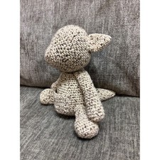 Handmade Crochet Plush Kangaroo Toy - Neutral Beige Amigurumi