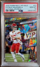 2025 PANINI NSCC VIP GOLD NATIONAL SPARKLE PATRICK MAHOMES II /45 PSA 10