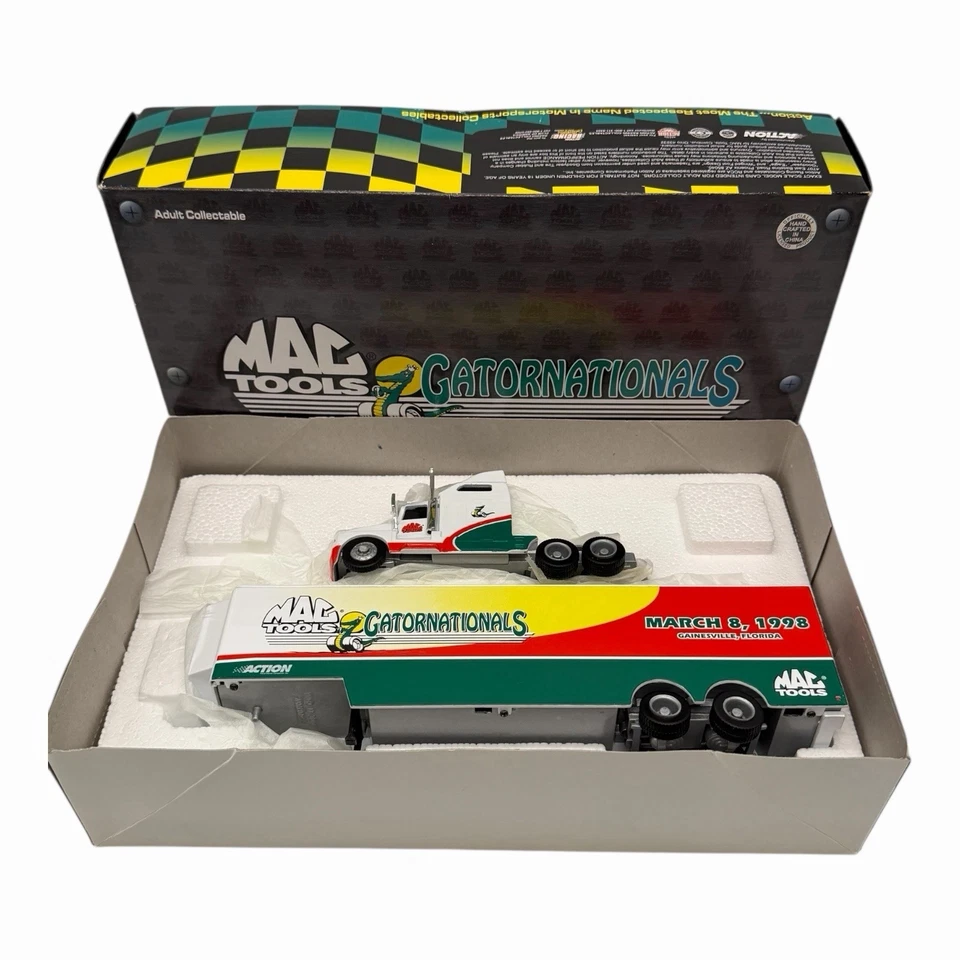 Gatornationals 1998 Hauler NHRA DieCast Action MacTools Scale 1:64 - Image 2 of 4