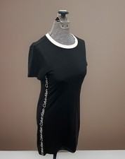 Calvin Klein T-shirt Dress Black Small New With Tags