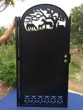 Contemporary modern metal gate, Modern Metal Gate, Custom size Art Pedestrian