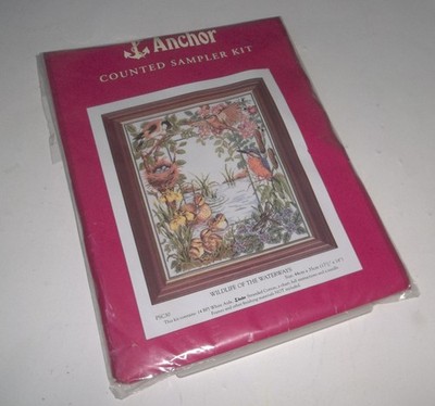 NOS Anchor ''Wildlife of the Waterways'' Cross Stitch Kit ~ 17'' x 13-3/4'' ~ NEW!