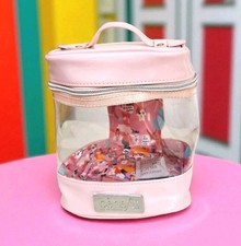 BENEFIT S/F Rectangular pink beauty makeup bag for women, girls or girls.