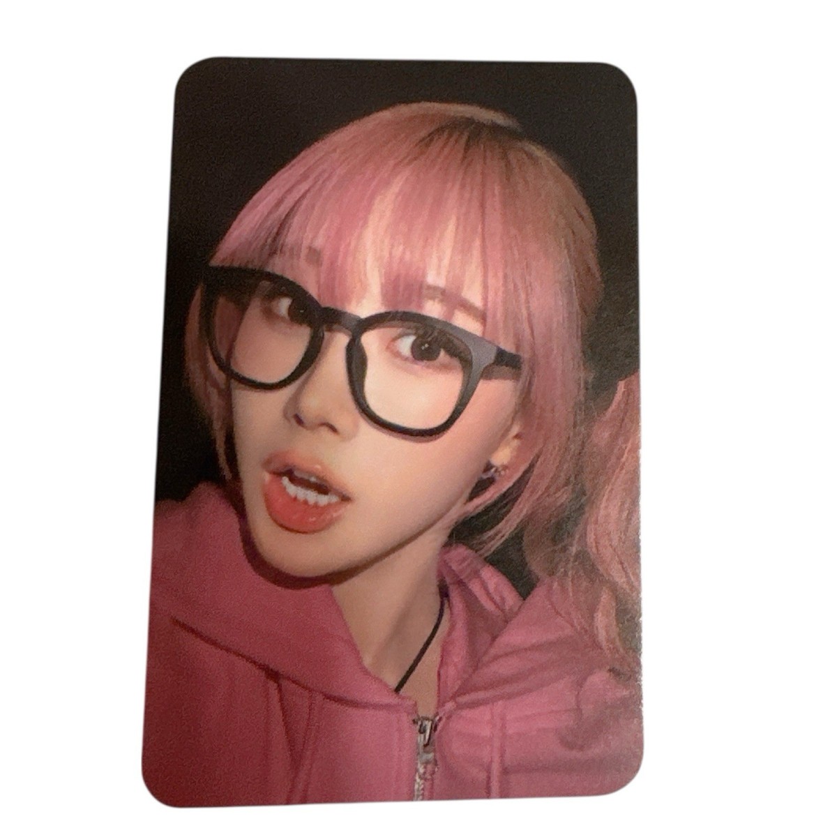 aespa エスパ パーカー pinkhoodie ジゼル トレカ付 Official Aespa Photocard Pink Hoodie Giselle New | eBay