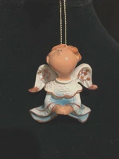 Blue Prayer Angel Orn by the Encore Group made by Russ Berrie NEW