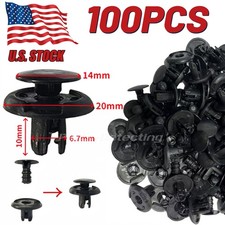 100pcs Fender Liner Fastener Rivet Push Clips Retainer For Toyota Camry Corolla