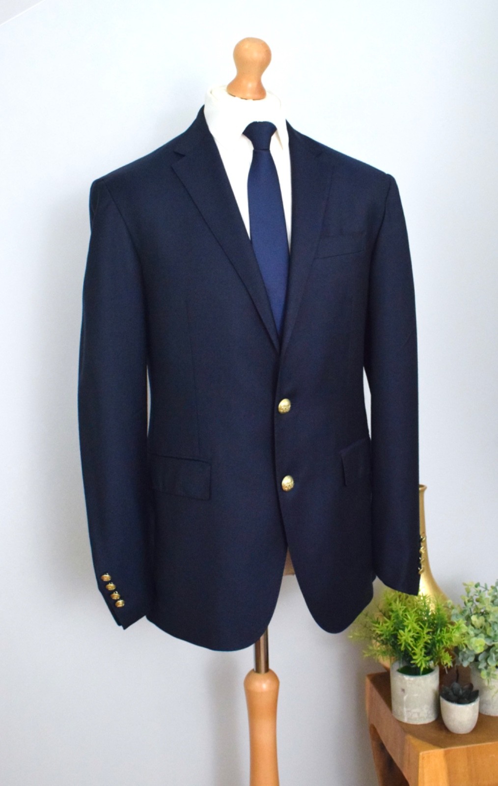 FILA Giacca nuova POLO RALPH LAUREN blu navy + bottoni oro £945 taglia 42R 52R XL personalizzata