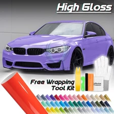 High Gloss Glossy Car Vinyl Wrap Sticker Decal Sheet Film Adhesive Air Release