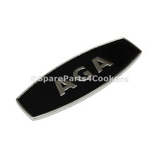 AGA Genuine Self Adhesive Black and Chrome Name Badge P052170