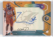2020 Panini Elements Future Signs Orange 9/149 Curtis Weaver #FS-CW Auto 1m1a