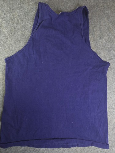 VTG 90s Bugle Boy Street Wise Logo Made in USA Large Purple Tank Top Distressed - Picture 4 of 7