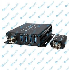 1PCS 4 Channel USB 3.0 over Fiber Optic Extender Duplex LC Port New
