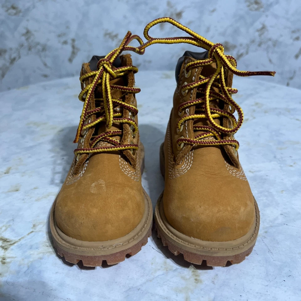 Timberland Premium Niño Pequeño Juvenil Talla 5M Zapatos Marrón Nubuck Moda Botines Foto 3 de 4