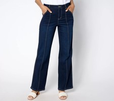 Belle by Kim Gravel TripleLuxe Denim Petite Seamed to Perfection Jean Dark Indig