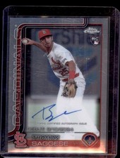 2025 Topps Chrome Update Rookie Debut Autographs Thomas Saggese Rookie Auto St.