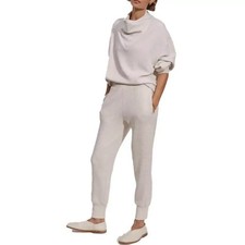 Varley The Slim Cuff Pants DoubleSoft Ivory Marl Jogger Women's Small