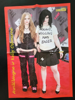 Großes Avril Lavigne / Kelly Osbourne / Evanescence (Amy Lee) Poster (4 x A4)