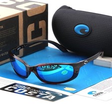 New in box Costa Brine Tortoise Shell/Blue Mirror 580p Polarized Sunglasses