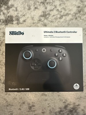 8BitDo Ultimate 2 Wireless Controller with Hall Effects + Charging Dock - Black