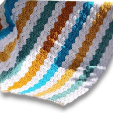 Handmade Crotchet Baby Blanket Nursery Baby Shower Gift Newborn