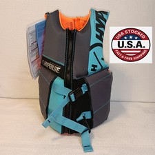Hyperlite Youth Life Jacket 55-88 lb Level 70 PFD Gray Aqua Vest 2000580 NWT