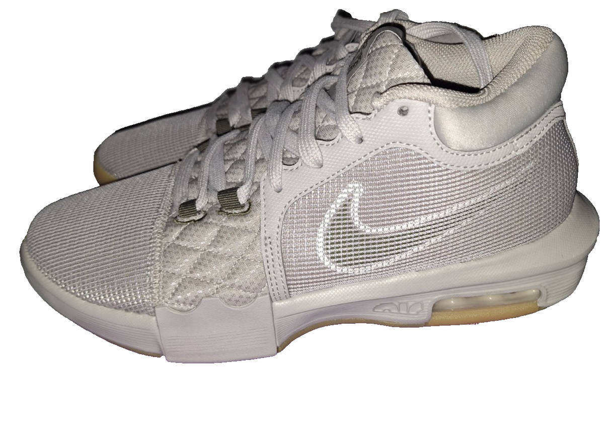 Nike Lebron Witness VIII \'Lt Iron Gum\' FB2239-003 Basketball Multi Size Nike Lebron Witness VIII 8 Basketball Shoes Mens 8.5 Grey Lt  main image 3