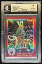 1996-97 Topps Stadium Club Michael Jordan Finest Reprints Refractor #24 BGS 7