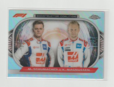 2022 Topps Chrome Formula 1 - Constructor Coalition Kevin Magnussen, Mick...