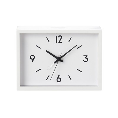 MUJI Station Clock/Alarm Clock, Ivory, Model Number: MJ-ACJS1 38673576, Large