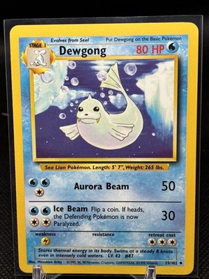 Dewgong Base Set Regular Card 025/102