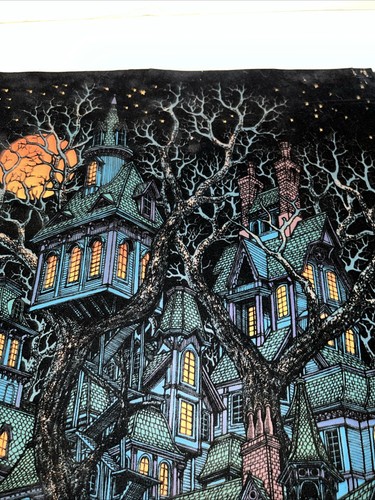 1970's Very Rare Tree House Blacklight poster, Wester Grapgics, Vgt. Org. Worn - Picture 15 of 23