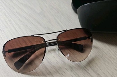 Original Prada Sonnenbrille mit Etui Herren Damen SPS56 M Braun