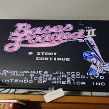Bases Loaded II 2 Second Season Authentic Nintendo NES Game #2