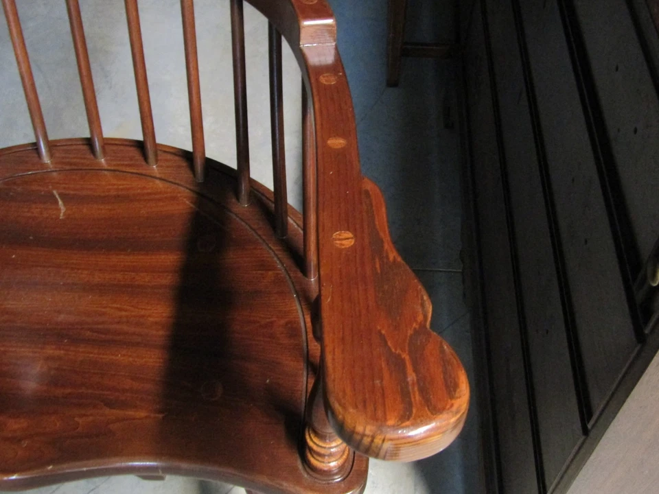 Frederick Duckloe Cherry Windsor Style Writing Armchair - VERY NICE - Image 4 of 4