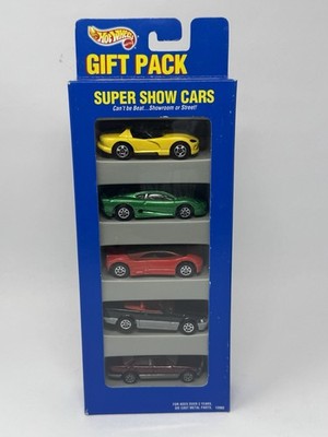 Hot Wheels Vintage 1995 Super Car  5 Car Gift Pack Viper XJ220 Avus 500SL 380SEL