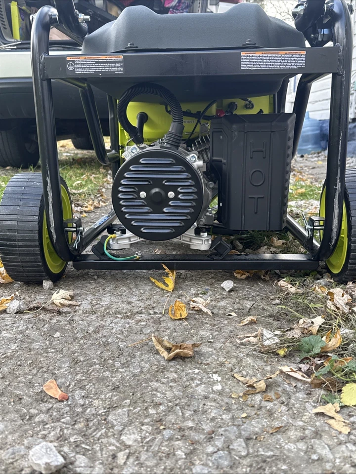 Generador portátil RYOBI 3600 arranque de retroceso alimentado por gasolina con apagado de CO Foto 3 de 4